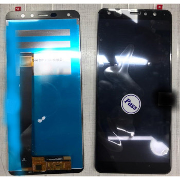 LCD Display And Touch Screen Digitizer Glass Combo Replacement For Mobistar X1 Dual - Black